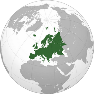 Европа на карте