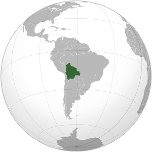 Bolivia on map