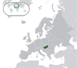 Hungary on map