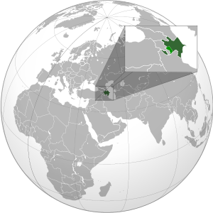 Азербайджан на карте