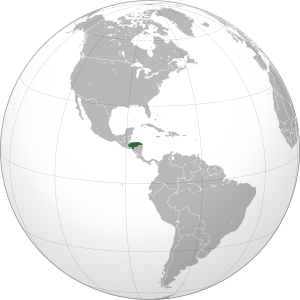 Honduras on map