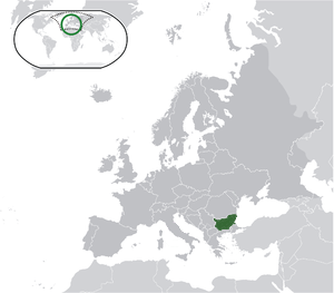 Bulgaria on map
