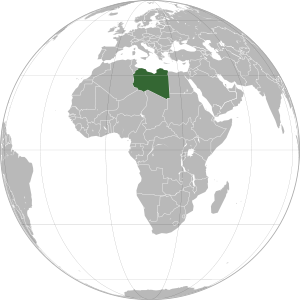 Libya on map
