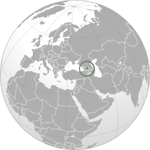 South Ossetia on map