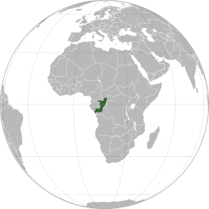 Congo on map