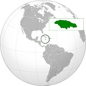 Jamaica on map