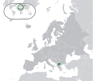 Северная Македония на карте