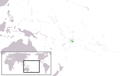Samoa on map