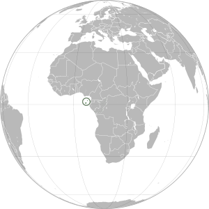 Sao Tome and Principe on map