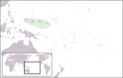 Federated States of Micronesia on map
