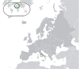 Vatican on map