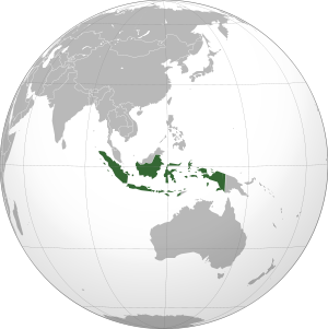 Индонезия на карте