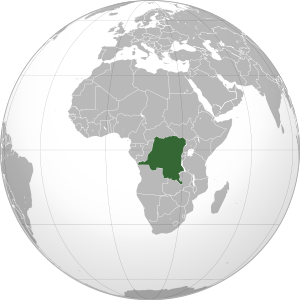 DR Congo on map