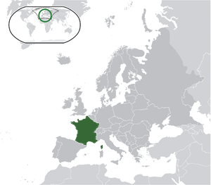 Франция на карте