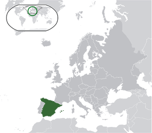 Spain on map