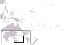 Palau on map