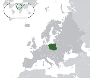 Польша на карте