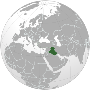 Iraq on map