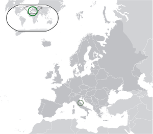 San Marino on map