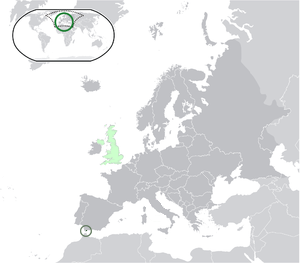 Гибралтар на карте