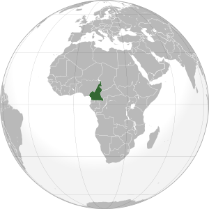 Cameroon on map