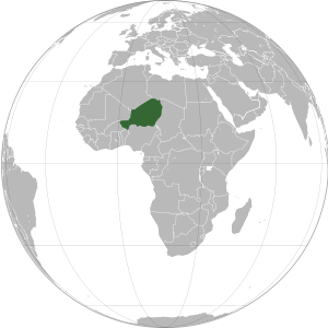 Niger on map