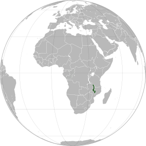 Малави на карте