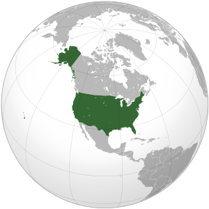 США на карте