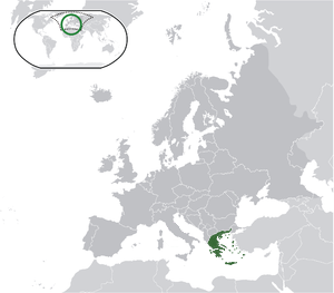 Greece on map