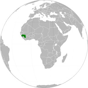 Guinea on map