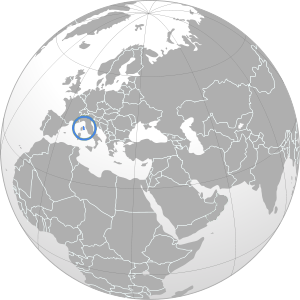 Корсиканский на карте