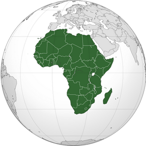 Африка на карте