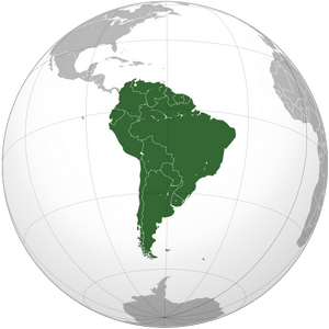 Южная Америка на карте