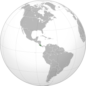 Коста-Рика на карте