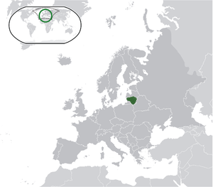 Литва на карте