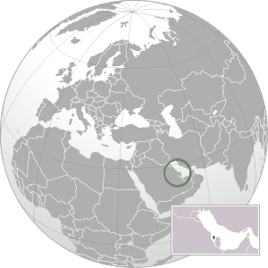 Bahrain on map