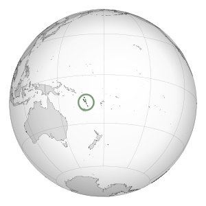 Vanuatu on map