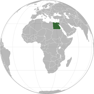 Egypt on map