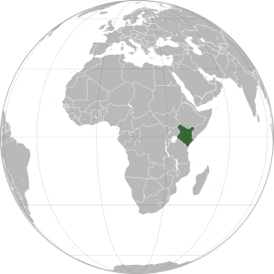 Кения на карте