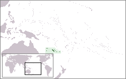 Новая Каледония на карте