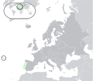 Азорские острова на карте