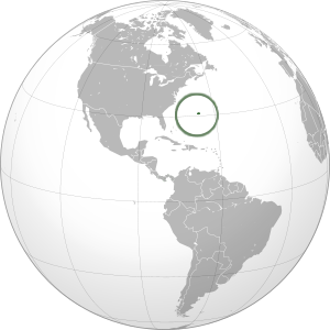 Бермудские острова на карте