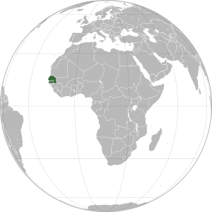 Сенегал на карте