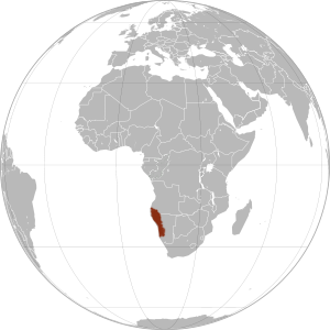 Намиб на карте
