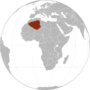 Алжирская на карте