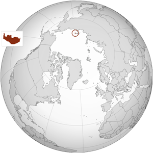 Новая Сибирь - остров на карте
