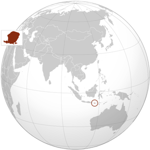 Ломбок - остров на карте
