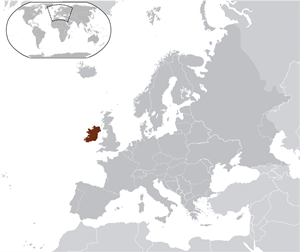 Ирландия - остров на карте