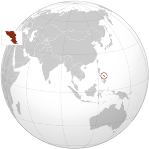 Самар - остров на карте