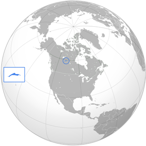 Атабаска - озеро на карте